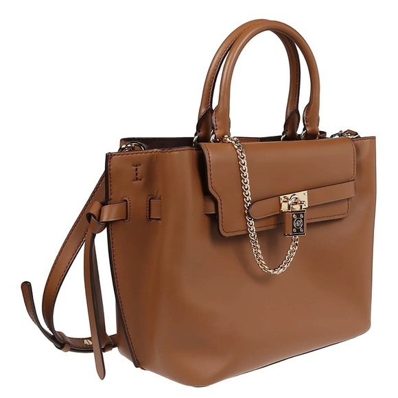 Authentic Michael Kors Hamilton Legacy Large Logo Belted‎ Satchel Lugagge - Picture 3 of 8